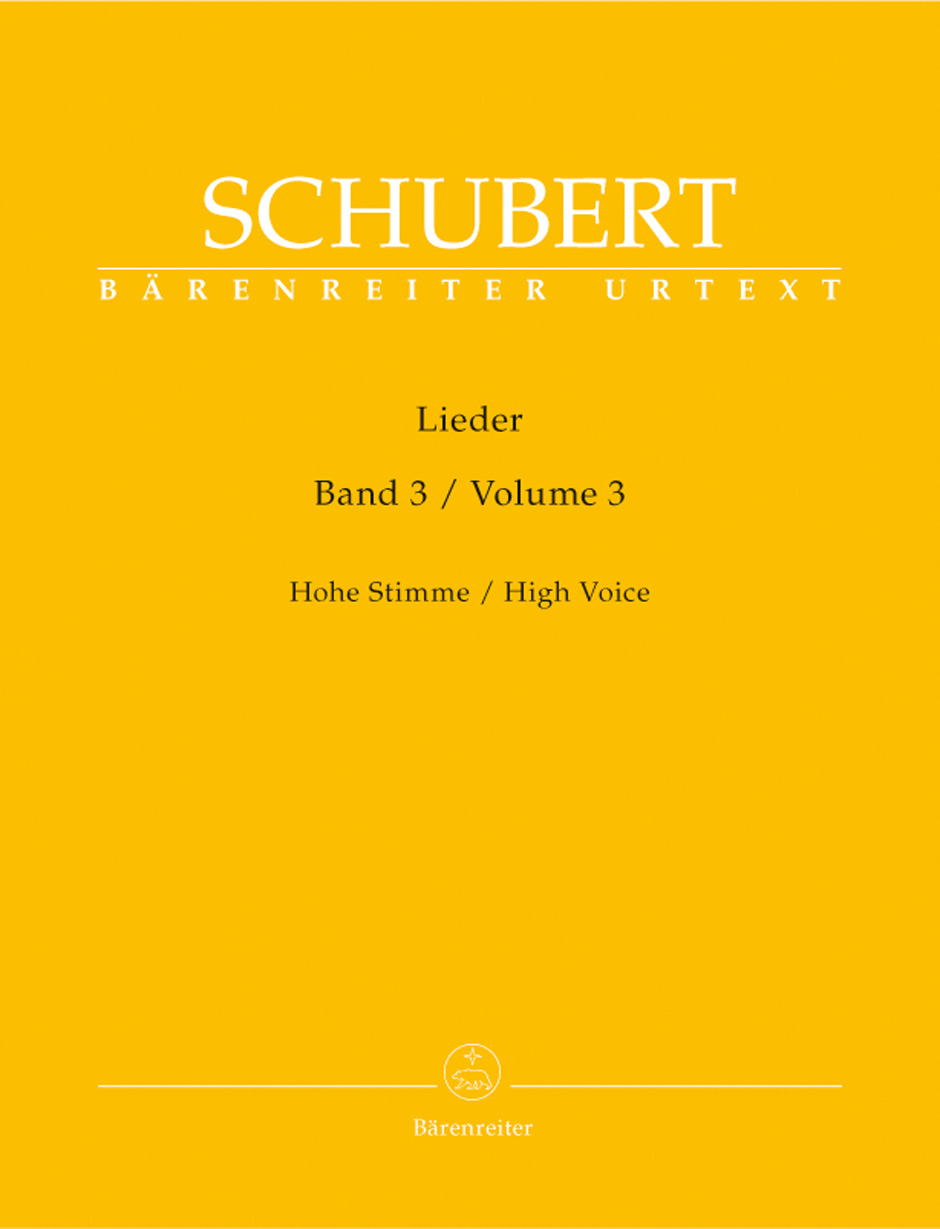 【原版】Schubert 舒伯特 艺术歌曲 第3 辑（高音） BA 9103