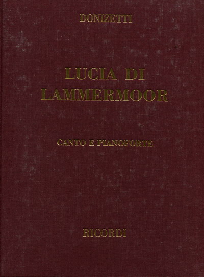 【原版】 Donizetti 唐尼采蒂 拉美莫尔露西亚（歌剧钢伴、精装）HL 50019050