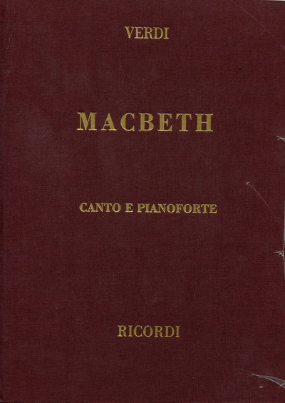 【原版】Verdi 威尔第 麦克白（歌剧钢伴）（精装）HL 50021230