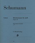 Robert Schumann 舒曼 升f 小调钢琴奏鸣曲 op. 11   HN 337