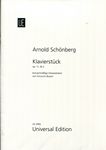 schoenberg 勋伯格：钢琴小品op.11-2  UE 2992
