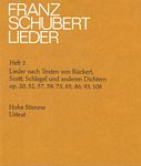 舒伯特 艺术歌曲，根据吕克特、司各特、席雷格尔和其他诗人诗作而作(高音用） HN 508