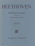 Beethoven 贝多芬 艺术歌曲与歌曲全集 卷III ( 带钢琴伴奏的多声部歌曲，部分带合唱)  HN 542