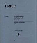 【原版乐谱】Ysaye 伊萨依六首小提琴无伴奏奏鸣曲OP 27  HN 776