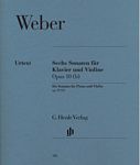 【原版乐谱】Weber 韦伯 六首小提琴奏鸣曲 op. 10 (b) HN 182
