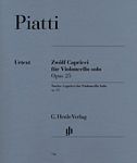 【原版乐谱】Piatti A. 皮亚蒂 十二首大提琴无伴奏随想曲 op. 25  HN 746