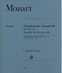 【原版乐谱】莫扎特 “神童”钢琴奏鸣曲第三册  KV26-31  HN 1096