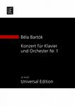 【原版】Bartók Béla 巴托克 第一钢琴协奏曲（总谱） UE34307