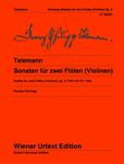 【原版】泰勒曼 2支长笛（或小提琴）6首奏鸣曲（附钢琴伴奏）UT50281