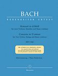 【原版】巴赫 D小调协奏曲--双小提琴与通奏低音 BA 5188-90