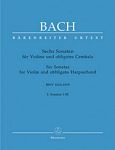 【原版】巴赫 六首小提琴与助奏羽管键琴奏鸣曲（第一辑）BA 5118