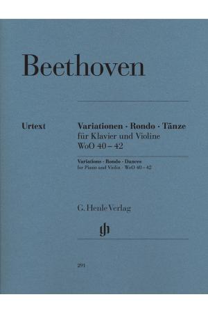 【原版】Beethoven  贝多芬 变奏曲、回旋曲与舞曲，为钢琴与小提琴而作 HN 291