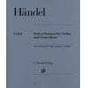【原版】Handel 亨德尔 七首小提琴与通奏低音奏鸣曲 HN 191