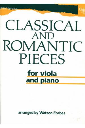 CLASSICAL AND ROMANTIC PIECES FOR VIOLA NAD PIANO