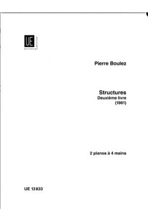 Pierre Boulez 皮埃尔▪布莱兹 结构：第二本书（为双钢琴、四手联弹而作）UE13833