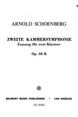 Arnold Schonberg 勋伯格 第二室内交响乐（为双钢琴而作）UE18384