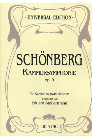 Arnold Schonberg 勋伯格 室内交响乐(为钢琴而作）op 9 UE7146 