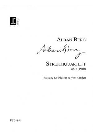 Alban Berg 贝尔格 弦乐四重奏（为钢琴而作）OP 3 UE33841
