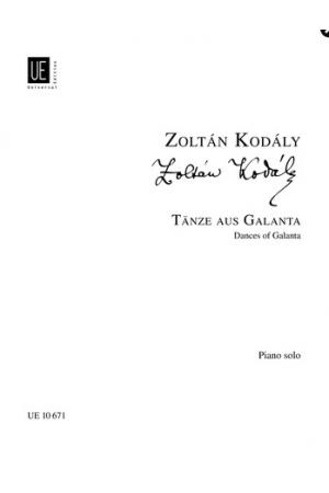 柯达伊 加兰塔舞曲 Zoltan Kodaly Dances of Galanta UE10671