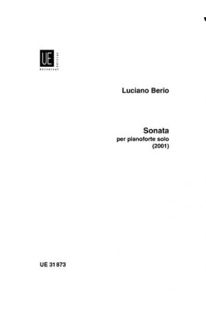  Luciano Berio 贝里奥 钢琴奏鸣曲 UE31873