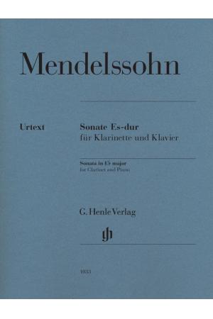 Mendelssohn 门德尔松 降E大调单簧管与钢琴奏鸣曲 HN 1033