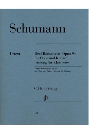 Schumann 舒曼 双簧管（或小提琴/单簧管）浪漫曲（附钢琴伴奏）OP.94(单簧管版本） HN 442