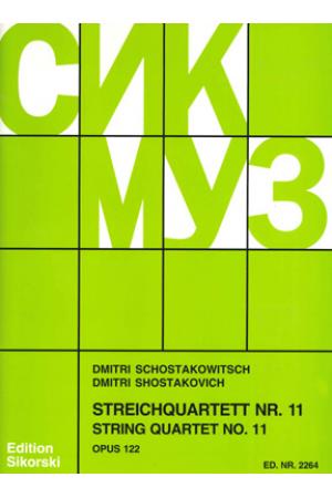 Shostakovich 肖斯塔科维奇 f小调第十一弦乐四重奏 OP.122（分谱）SIK2264