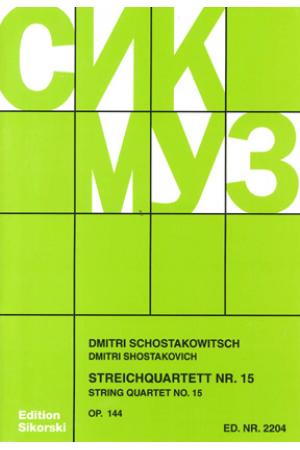 Shostakovich 肖斯塔科维奇 降e小调第十五弦乐四重奏 OP.144（分谱） SIK2204