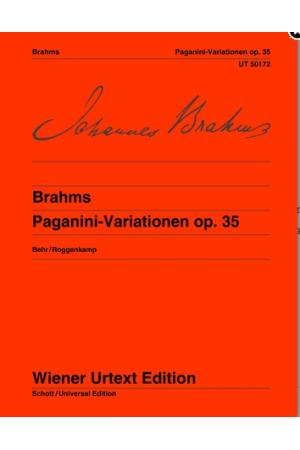 Johannes Brahms 勃拉姆斯 帕格尼尼变奏曲OP.35 UT50172