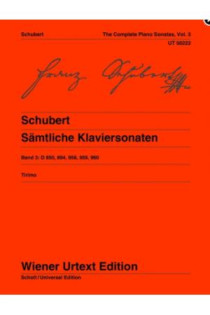 Franz Schubert  舒伯特 钢琴奏鸣曲全集(第三卷)  UT50222