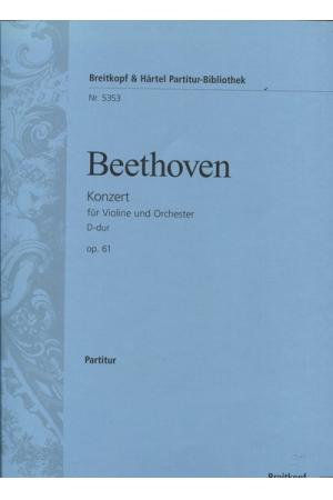 Beethoven 贝多芬 D大调小提琴协奏曲Op. 61（总谱）PB 5353