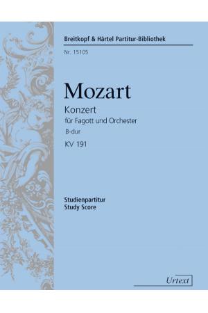 Mozart 莫扎特 大管协奏曲 降B大调  K. 191 （总谱）PB 15105 