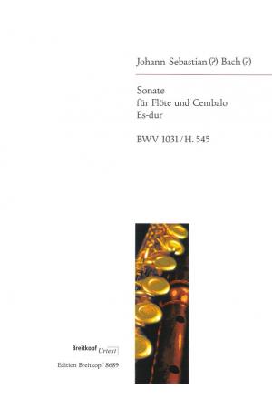 J.S.巴赫：降E大调长笛和大键琴奏鸣曲 BWV 1031  EB 8689 