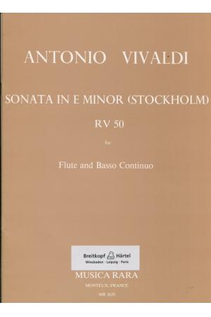 Vivaldi 维瓦尔第：E大调奏鸣曲--为长笛和通奏低音而作  RV 50  MR 1620 