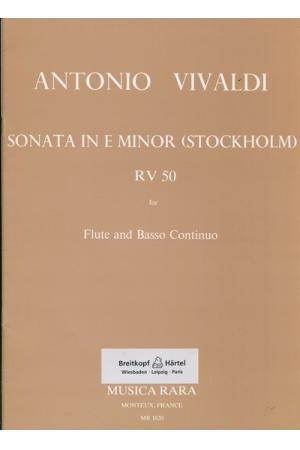 Vivaldi 维瓦尔第：E大调奏鸣曲--为长笛和通奏低音而作  RV 50  MR 1620 