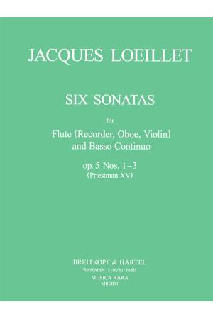 Loeillet, Jacques 洛伊雷特.杰：六首长笛奏鸣曲1--3首  MR 2034 