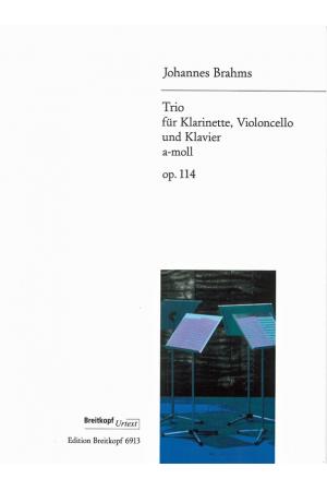 Brahms 勃拉姆斯：a小调三重奏--竖笛，大提琴和钢琴 OP.114 EB 6913
