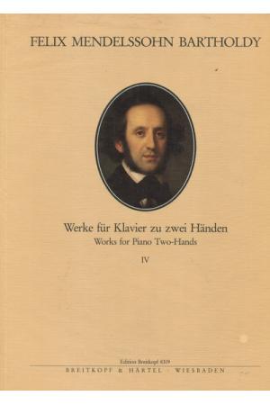 Mendelssohn 门德尔松：钢琴独奏全集（第四册） EB 8319