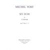 米歇尔.约斯特：六首2部单簧管二重奏 1--3 号 OP.5  MR 1951