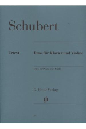 原版 schubert  舒伯特 钢琴与小提琴二重奏  HN 287