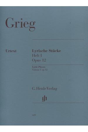 原版  Grieg  格里格  抒情小曲集  第一集  Opus  12   HN  619