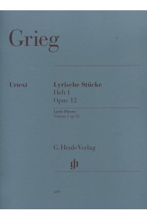 原版  Grieg  格里格  抒情小曲集  第一集  Opus  12   HN  619