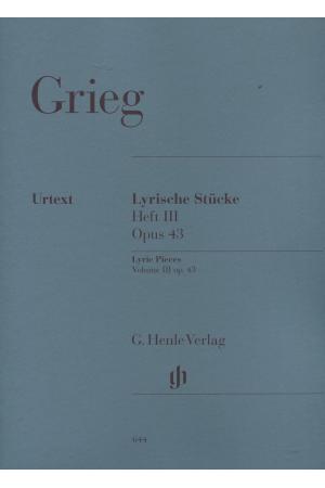 原版 Grieg 格里格 抒情小曲集 第三集 Opus 43 HN 644  