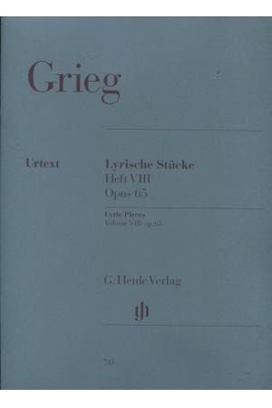 原版 Grieg 格里格 抒情小曲集 第八集 Opus 65 HN 713