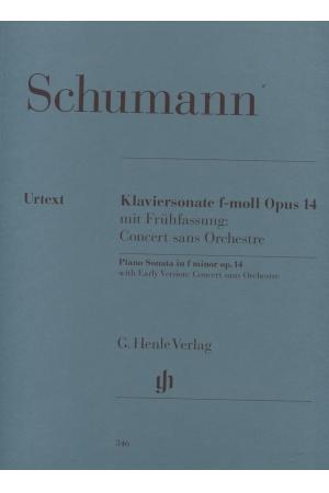原版乐谱  SCHUMANN  舒曼  f小调钢琴奏鸣曲  OP.14（早期版本，无乐队）HN 346