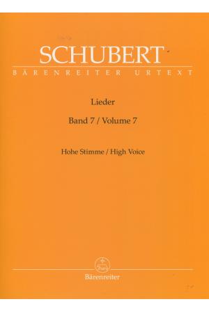 原版乐谱 SCHUBER 舒伯特：艺术歌曲 第七卷（高音）  BA 9107