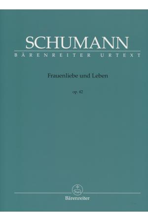 原版乐谱  SCHUMANN 舒曼 妇女的爱情与生活（德文） OP 42  BA 7854