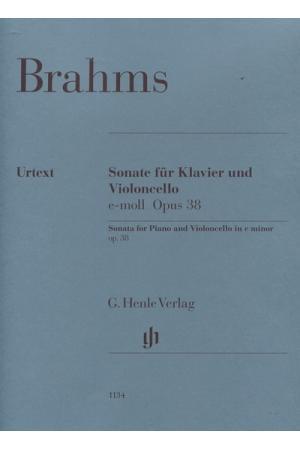 【原版】Brahms 勃拉姆斯 e小调钢琴与大提琴奏鸣曲 op. 38 HN 1134