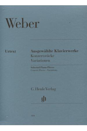 Weber 韦伯 钢琴曲选集、（音乐会小品、变奏曲） HN 414
