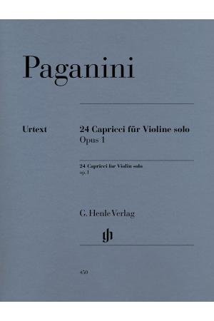 亨乐原版 帕格尼尼二十四首随想曲op.1 Paganini 24 Capricci op.1 小提琴独奏HN 450
